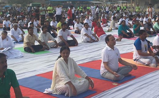 Arun Singh 3rd International Yoga Day Program
